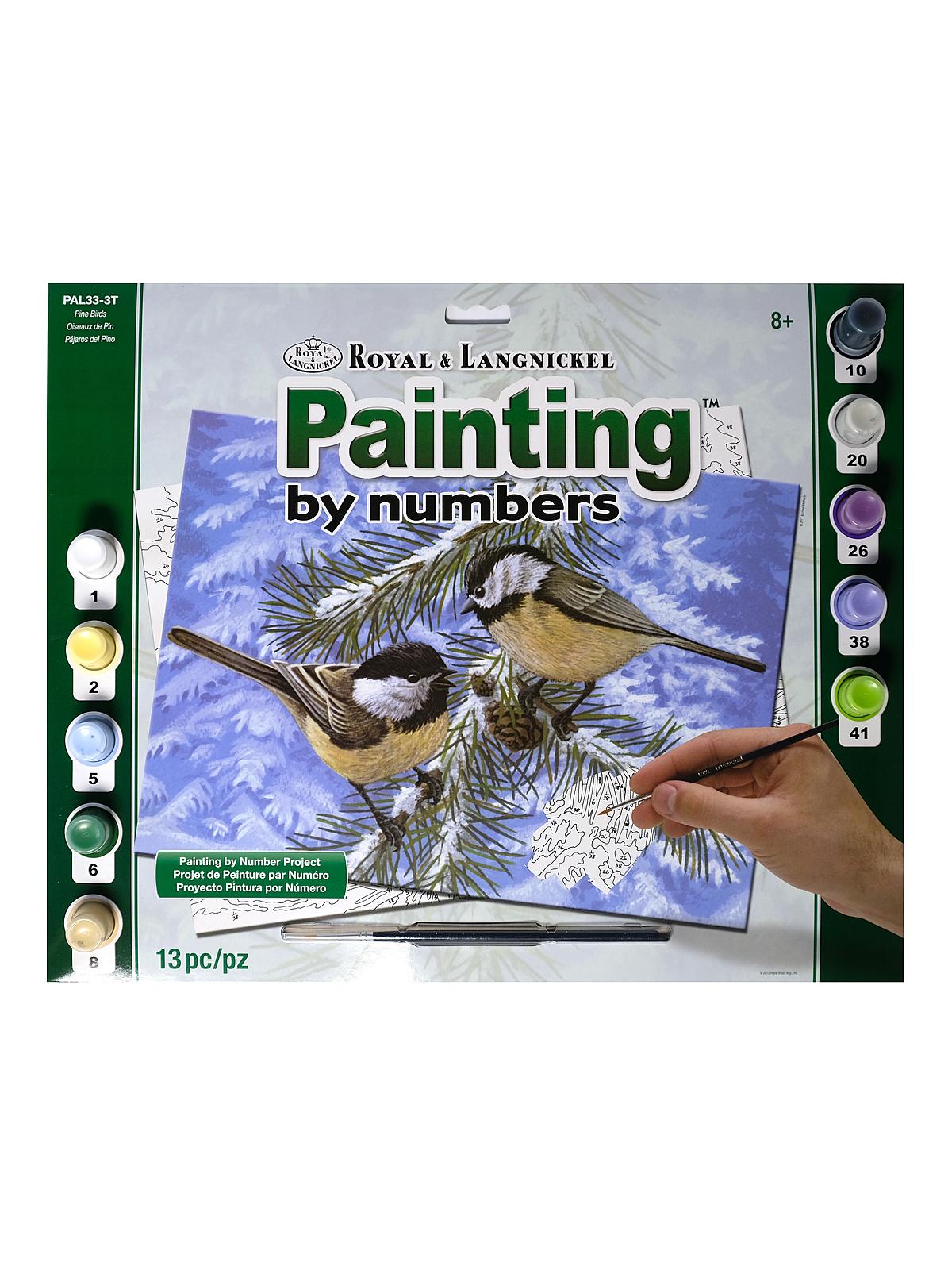 Painting By Numbers Senior large Pine Birds