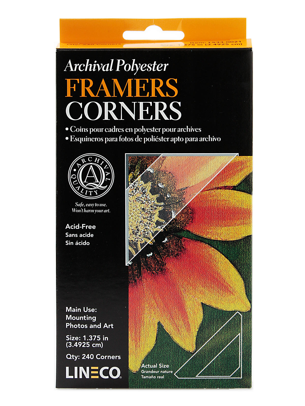 Infinity Mylar Framers Corners pack of 240