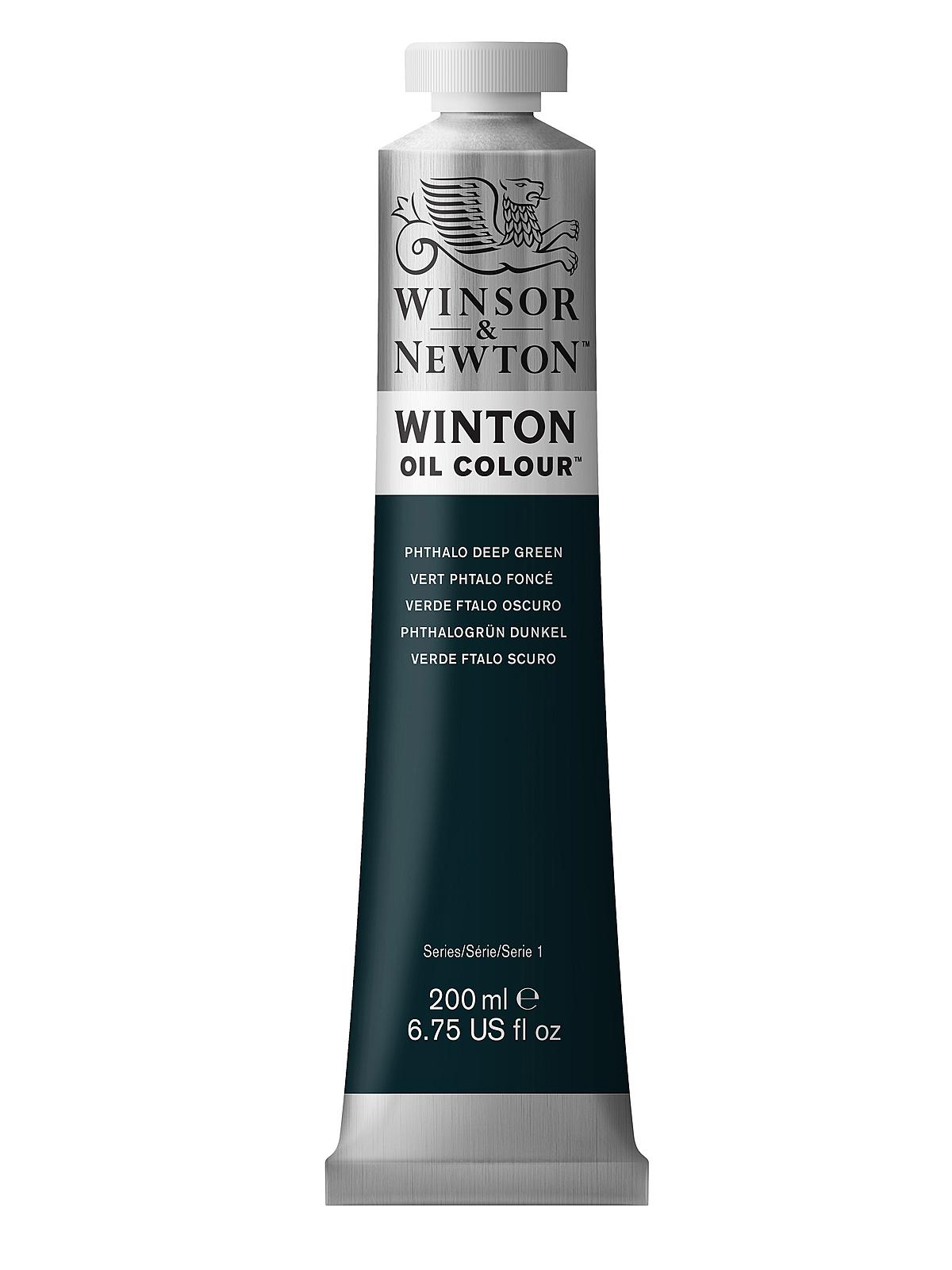 Winton Oil Colours 200 ml phthalo deep green 48