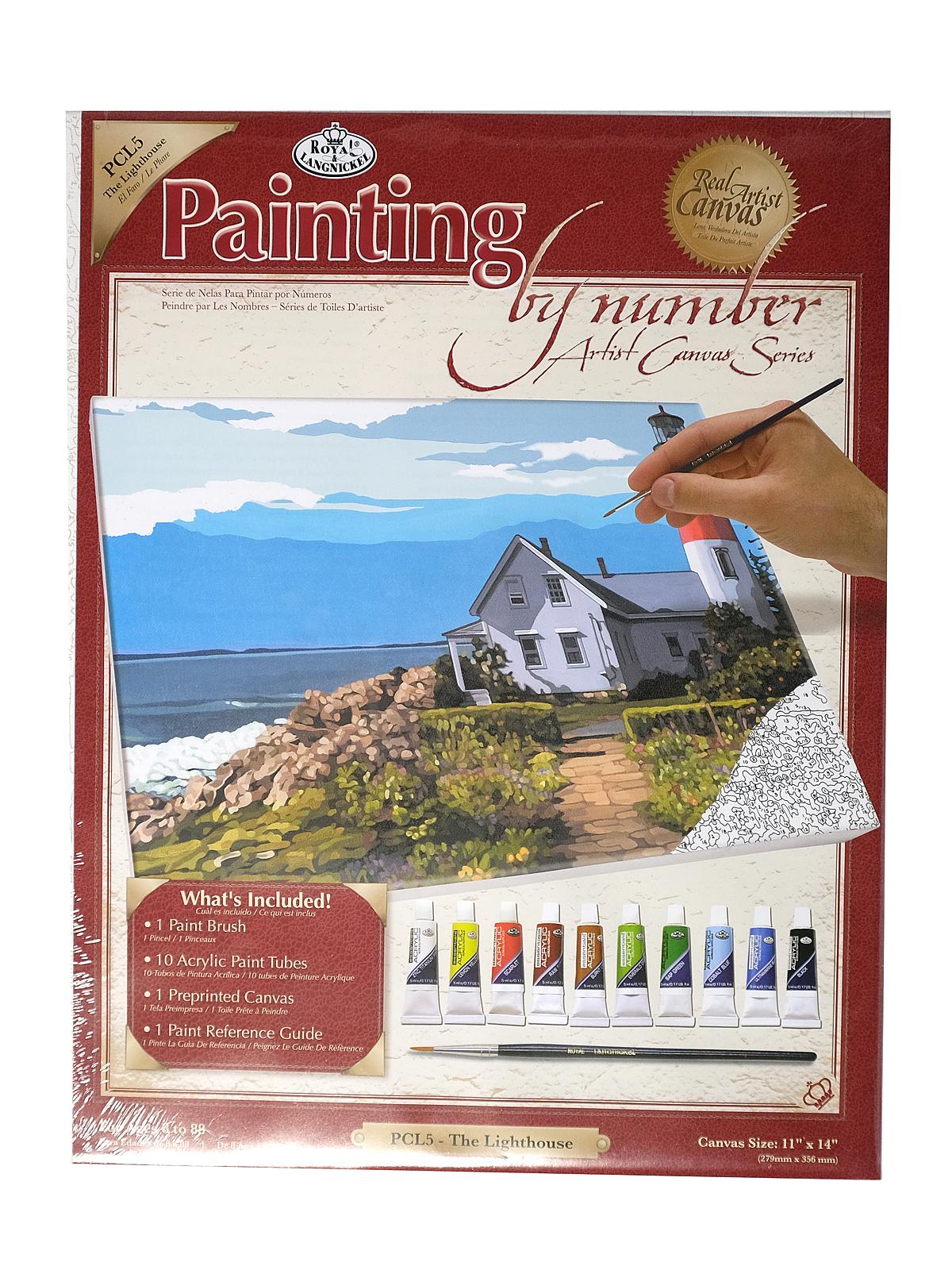 Painting By Number Artist Canvas large The Lighthouse