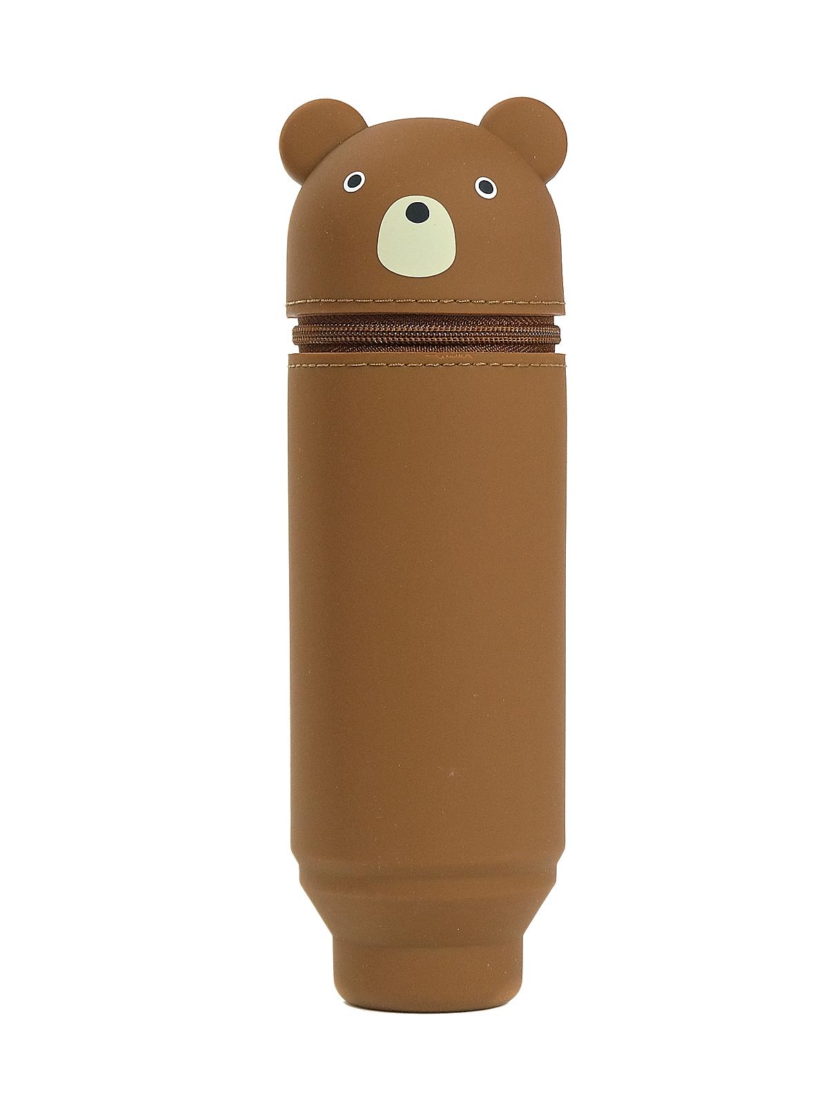 Stand-Up Pen Cases Brown Bear