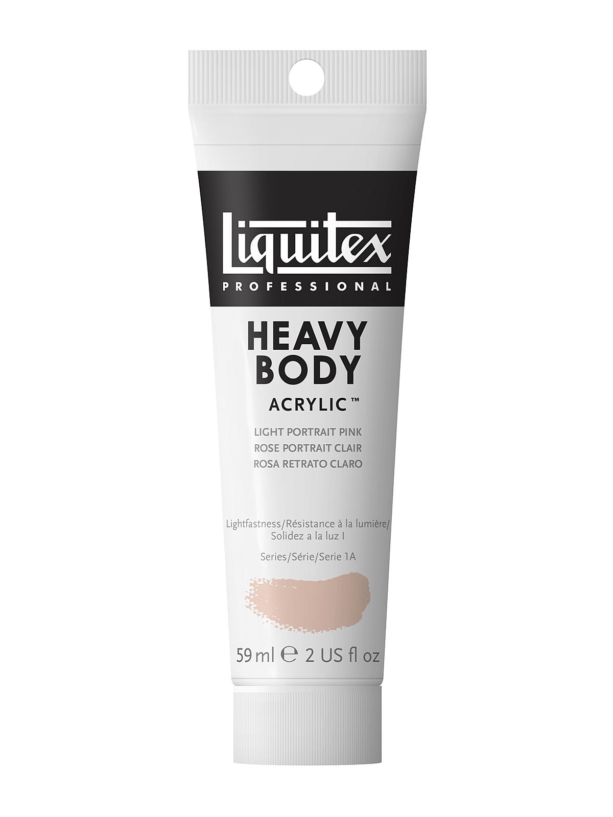 Heavy Body Professional Artist Acrylic Colors light portrait pink 2 oz.