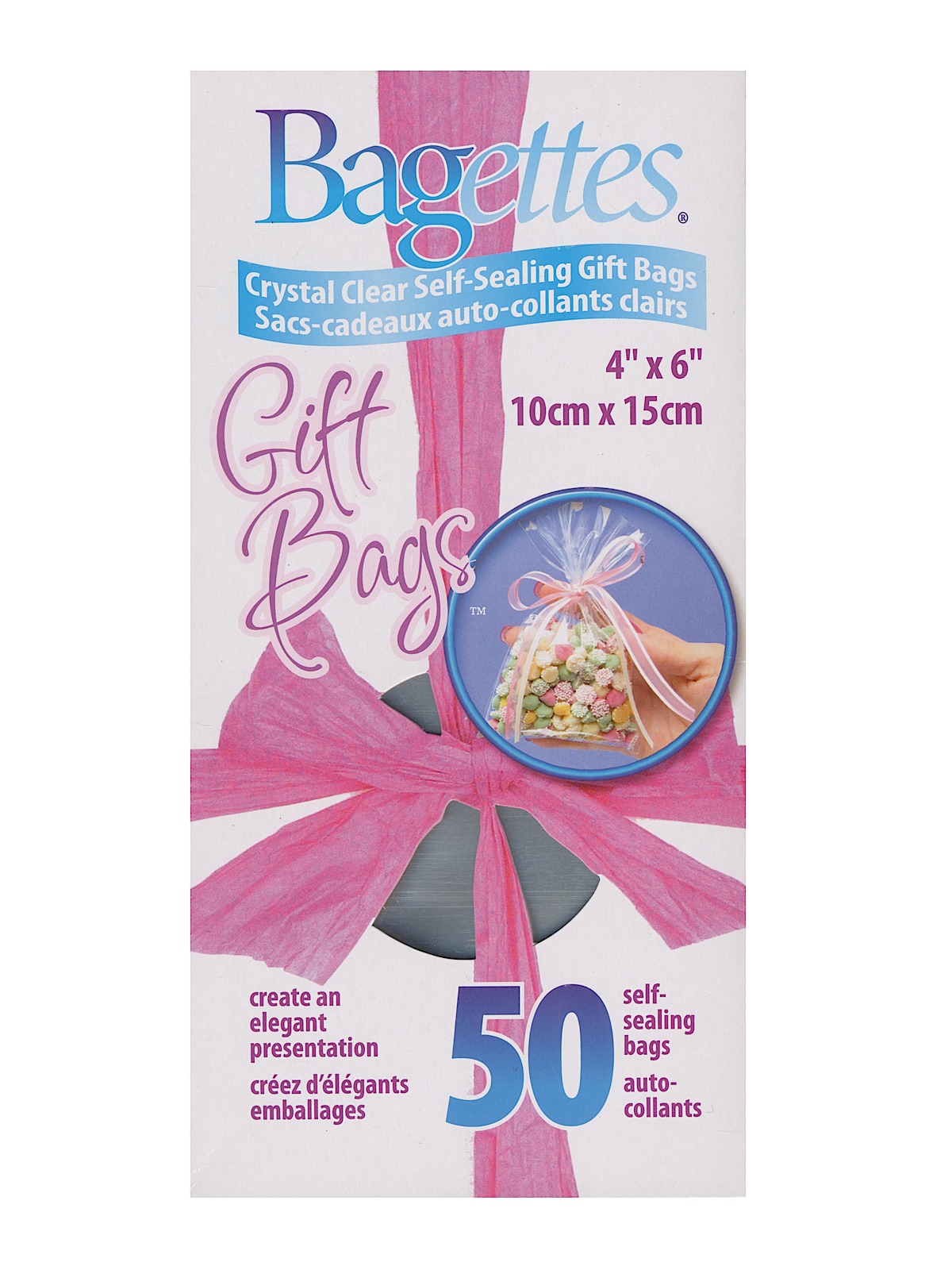 Bagettes Gift Bags 4 In. X 6 In. Box Of 50