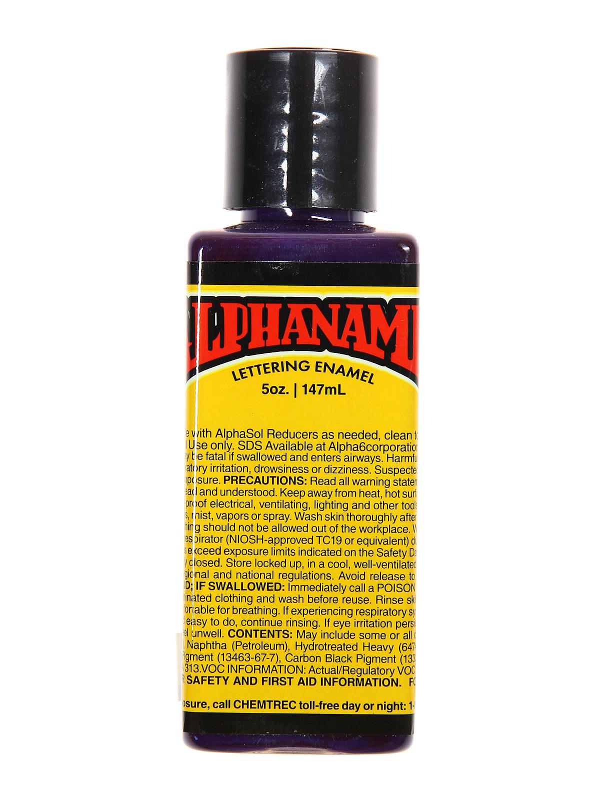 Alphanamel Lettering Enamel alpha purple 4 oz.