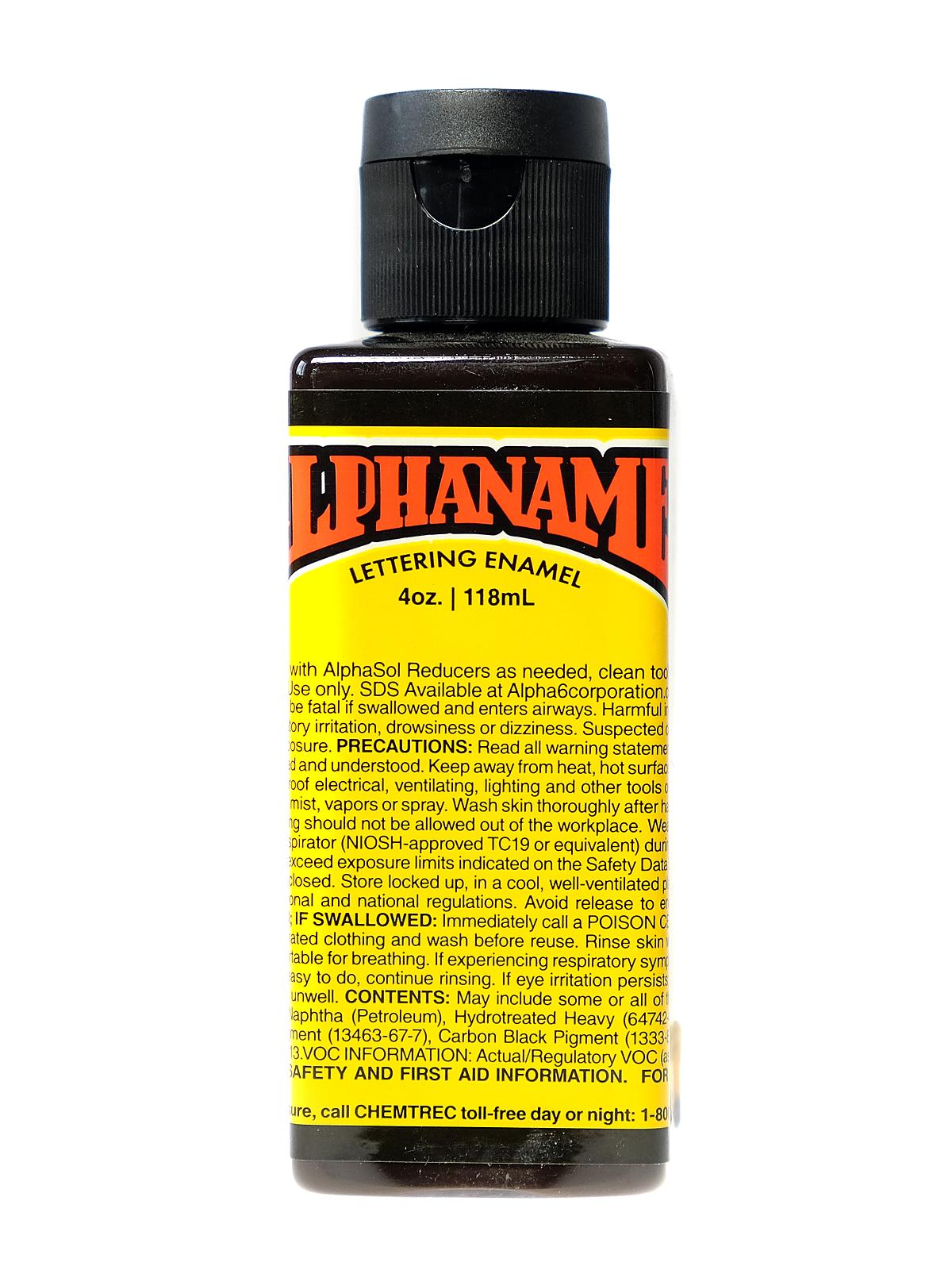 Alphanamel Lettering Enamel chocolate 4 oz.