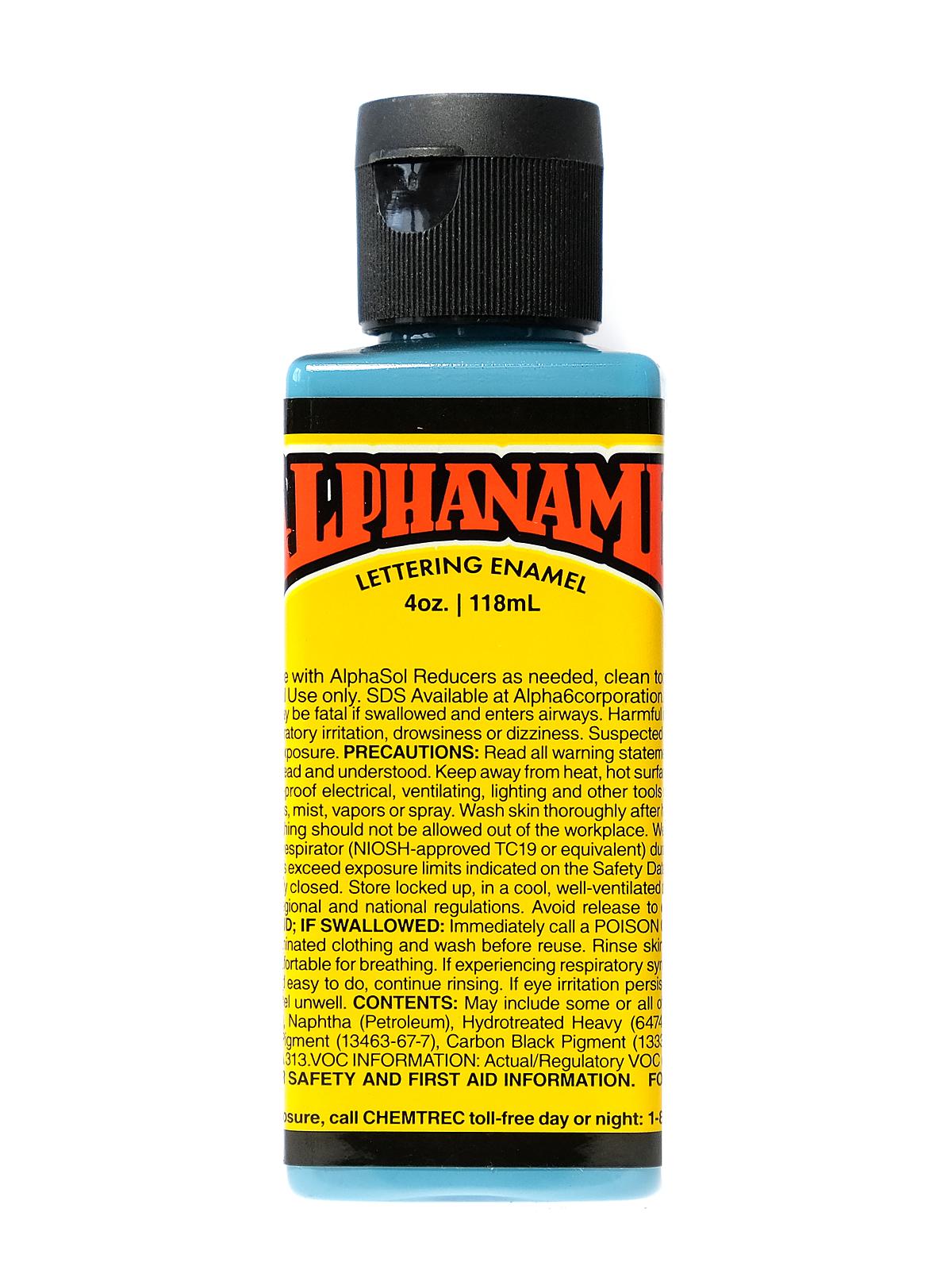 Alphanamel Lettering Enamel light teal 4 oz.