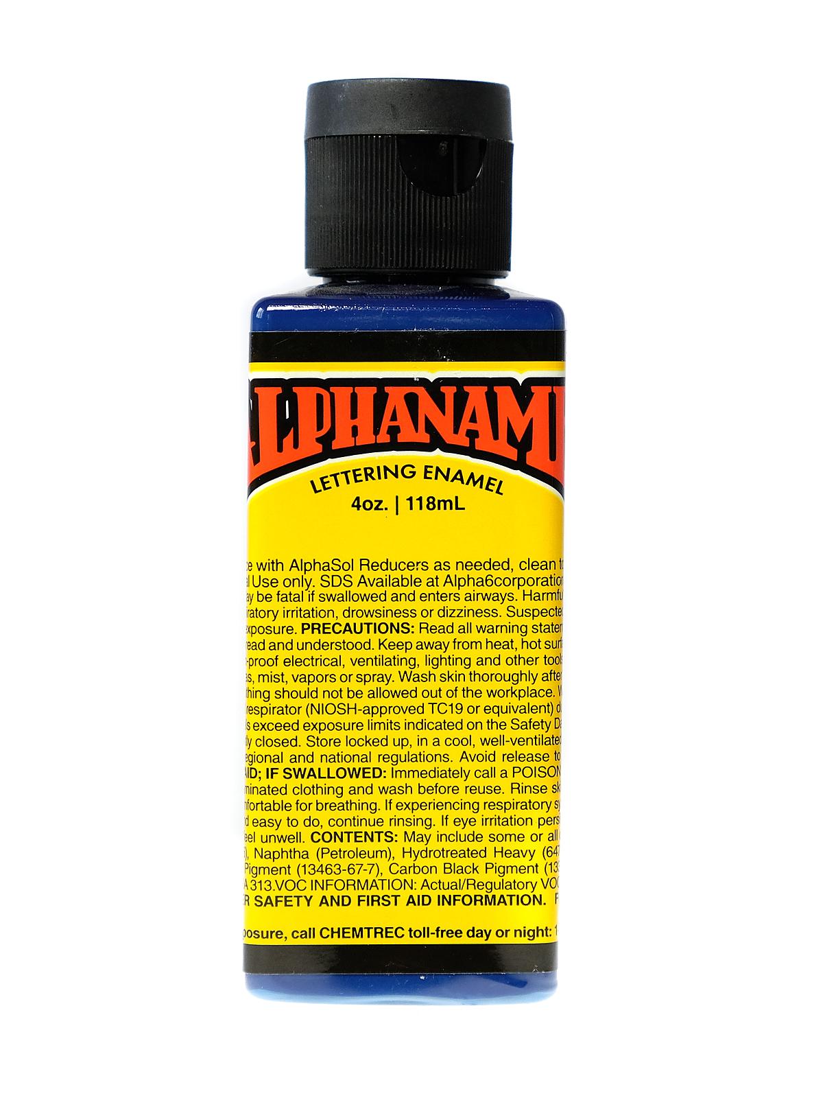 Alphanamel Lettering Enamel Meyer's blue 4 oz.