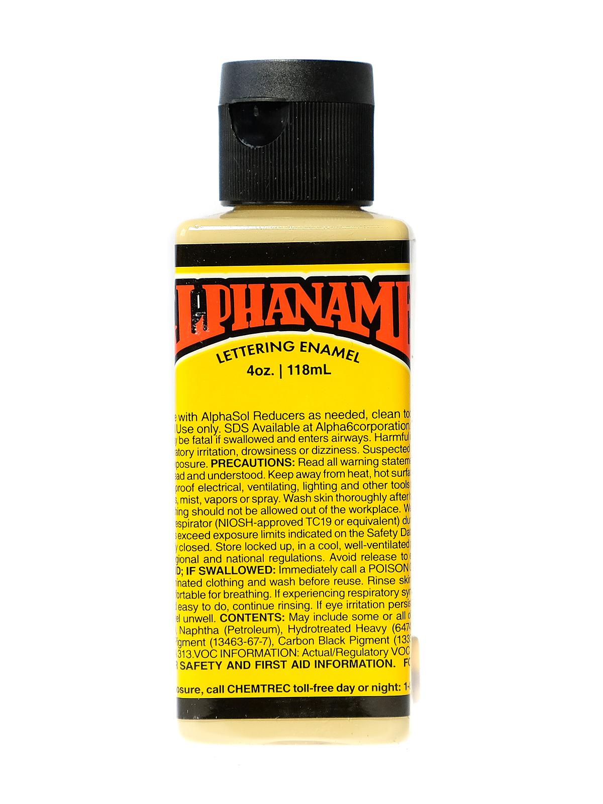 Alphanamel Lettering Enamel Tan 4 Oz.