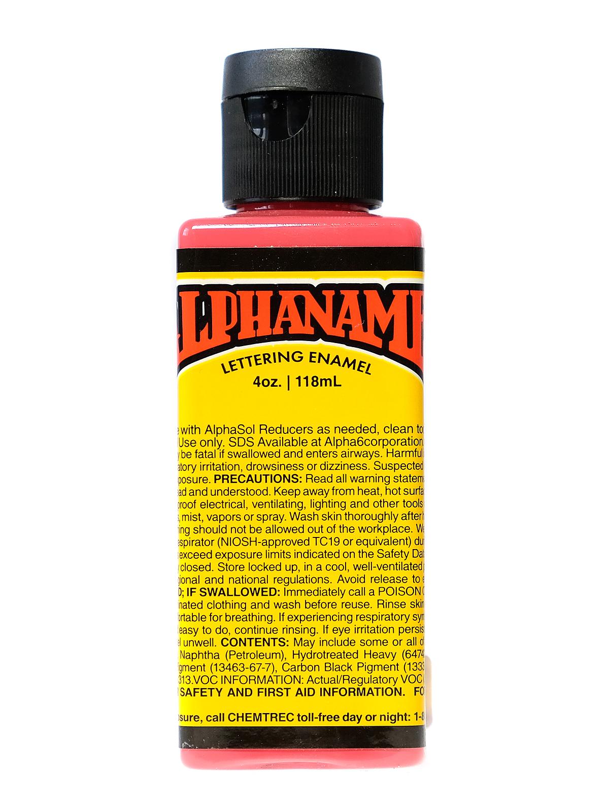 Alphanamel Lettering Enamel dark pink 4 oz.