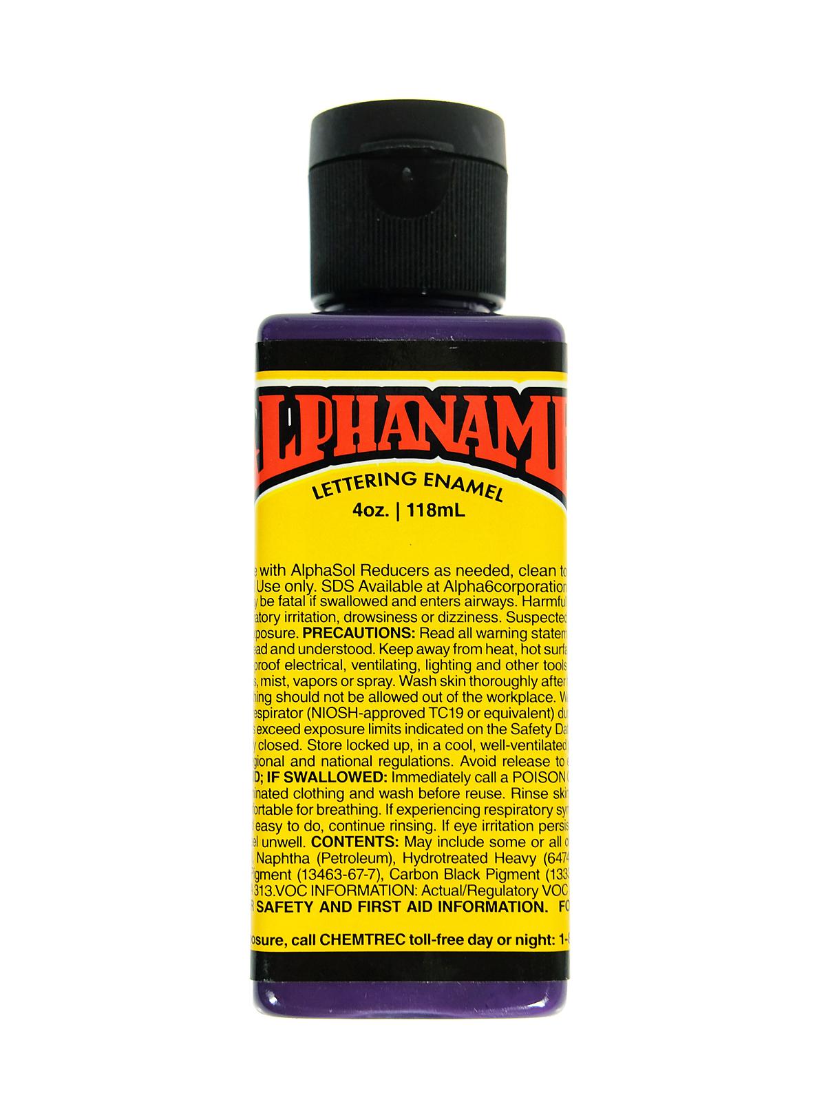 Alphanamel Lettering Enamel violet 4 oz.