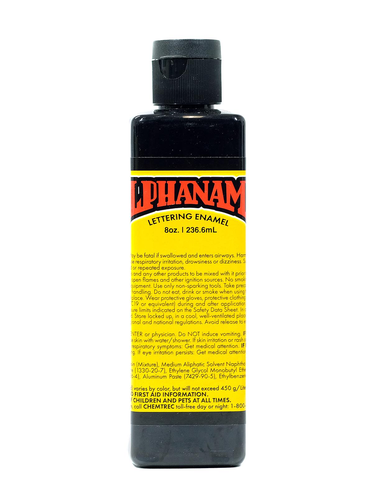 Alphanamel Lettering Enamel McKeag's black 8 oz.