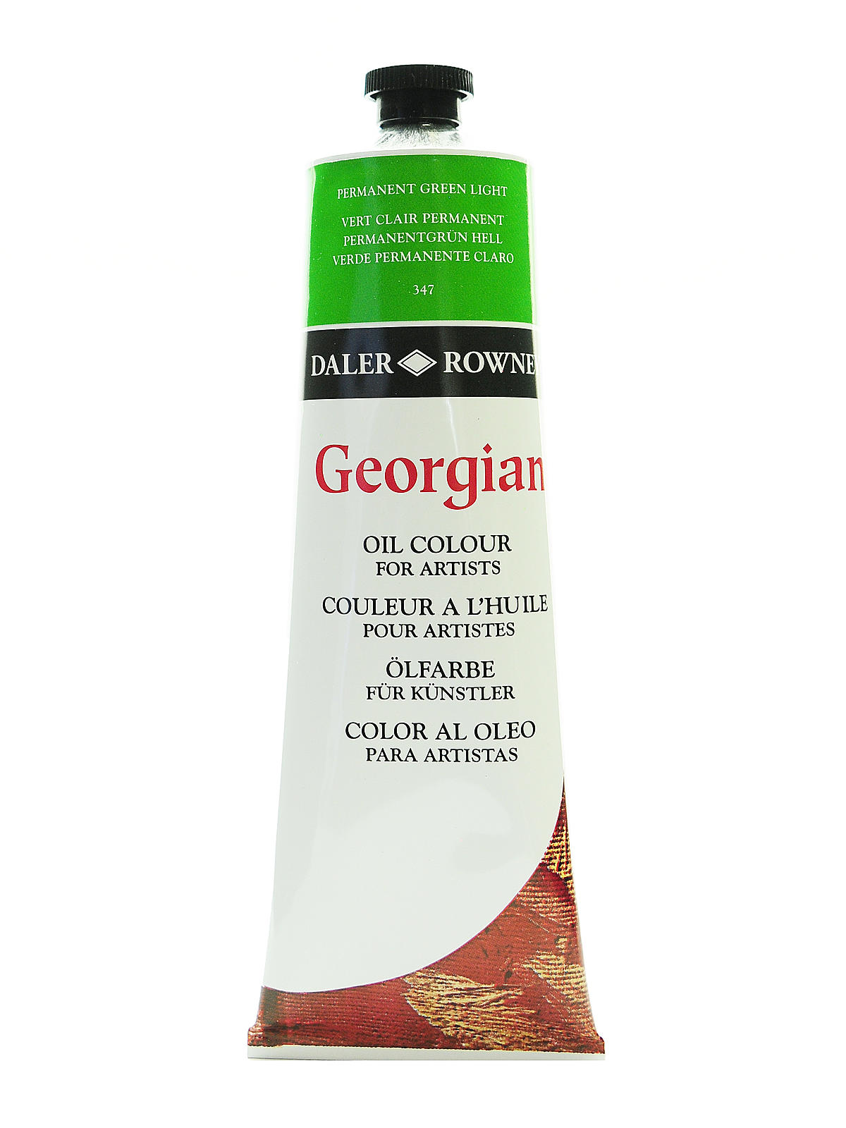 Georgian Oil Colours permanent green light 225 ml