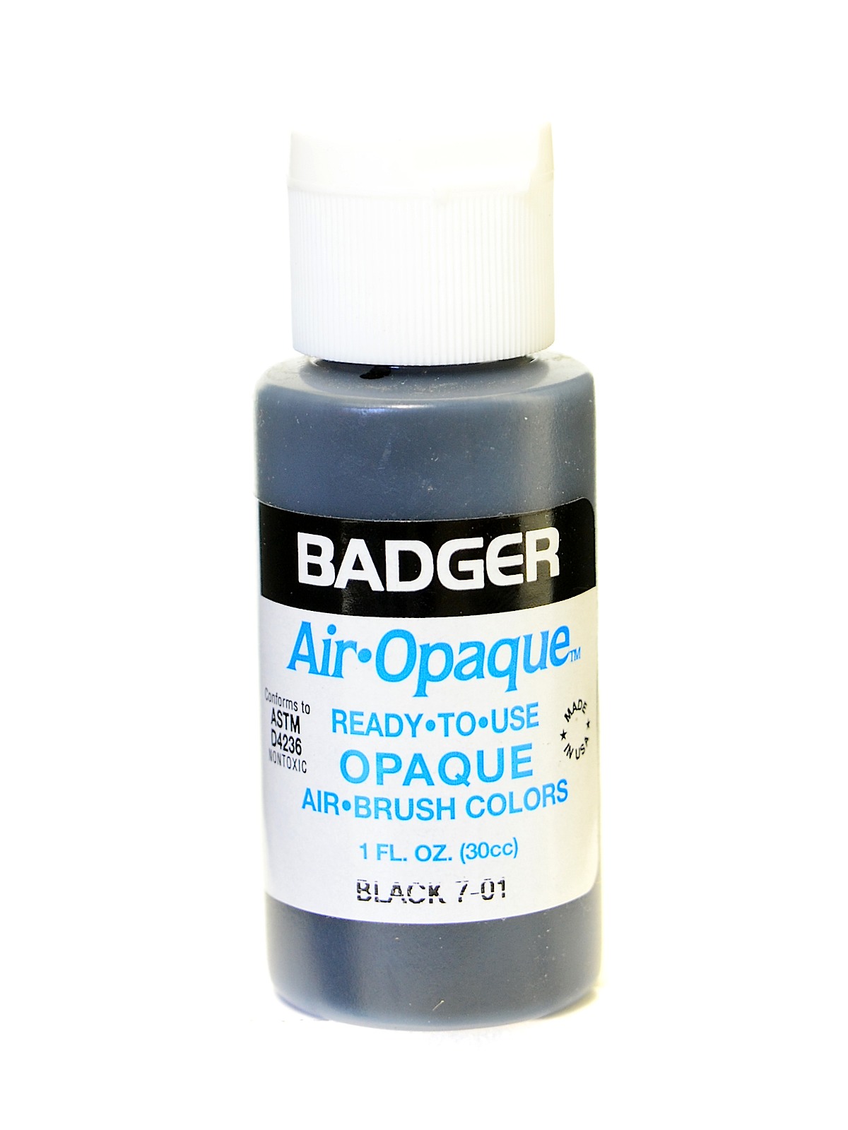 Air Opaque Airbrush Color Black 1 Oz. Bottle