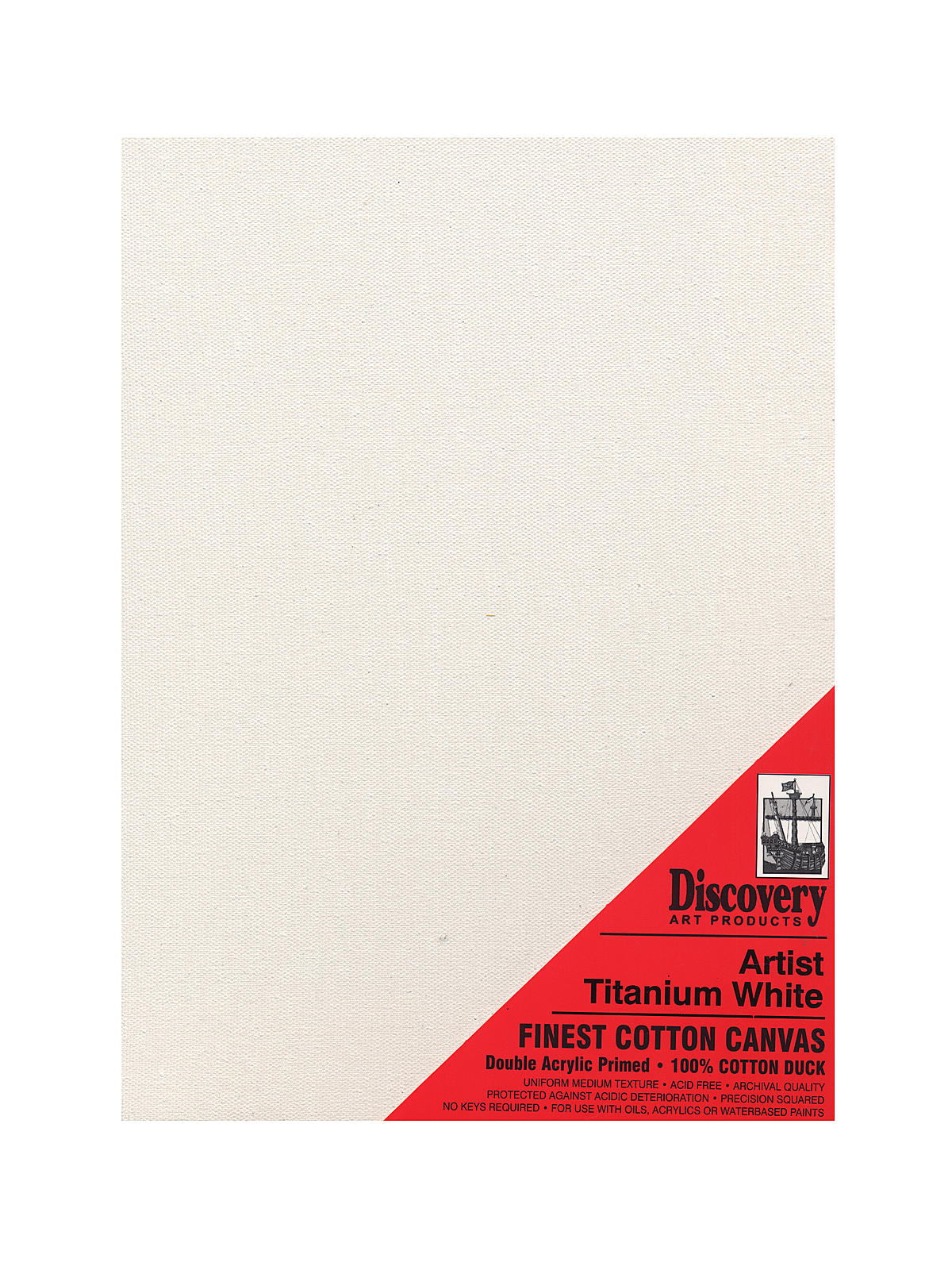 Finest Stretched Cotton Canvas White 14 In. X 18 In. Each