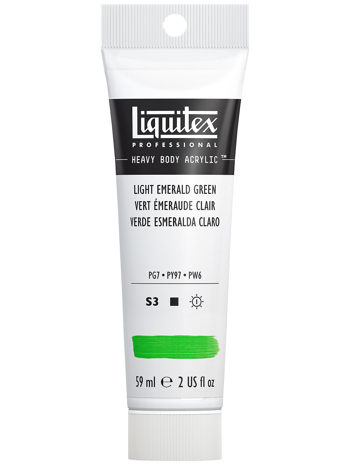 Heavy Body Professional Artist Acrylic Colors light emerald green 2 oz.