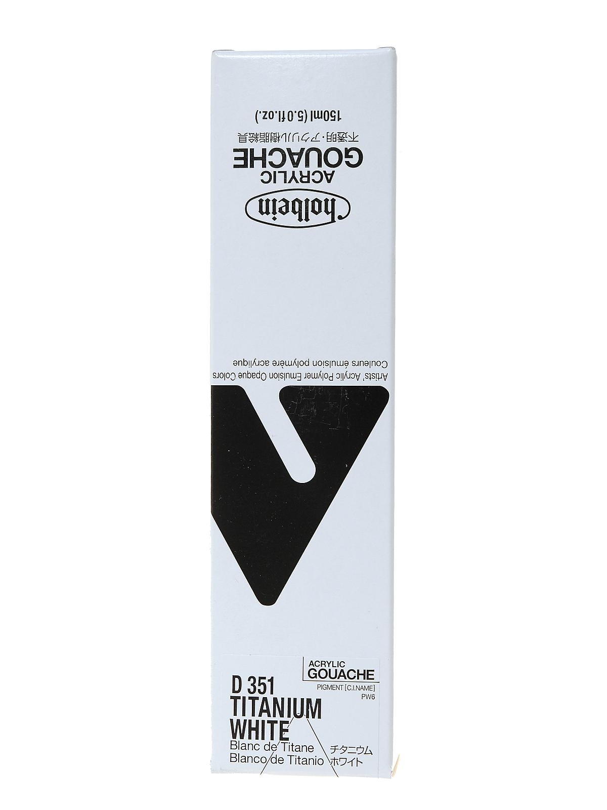 Acrylic Gouache 150 ml titanium white