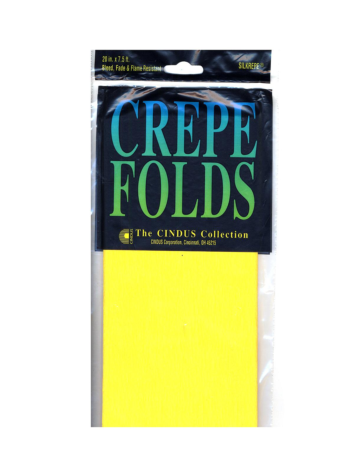 Crepe Paper Folds Canary