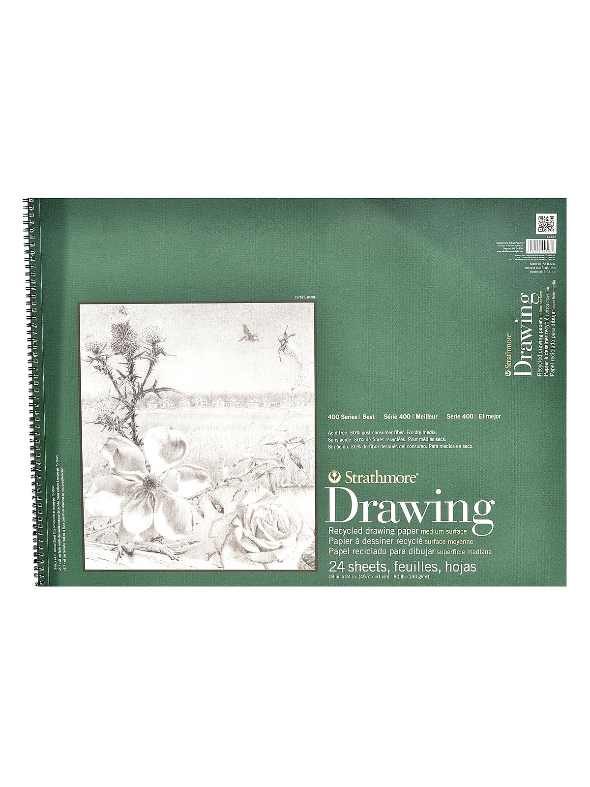 Series 400 Premium Recycled Drawing Pads 18 in. x 24 in.