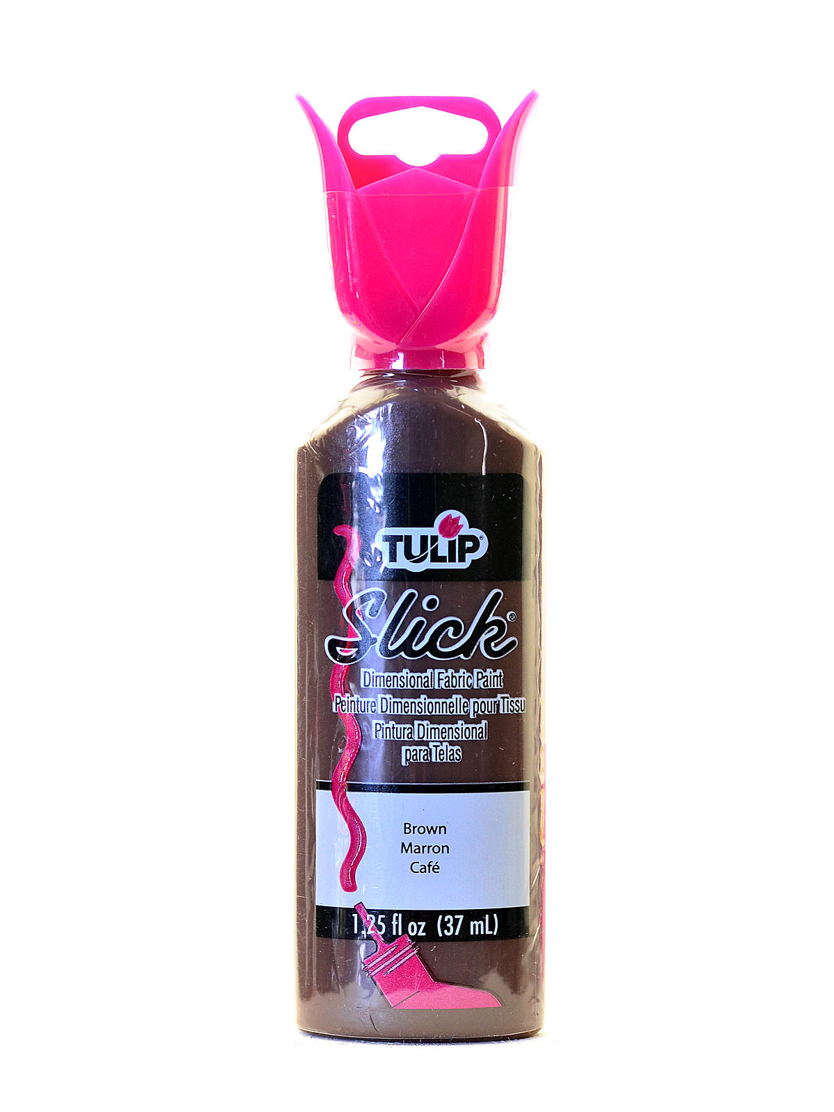 Slick Dimensional Fabric Paint brown 1 1 4 oz.