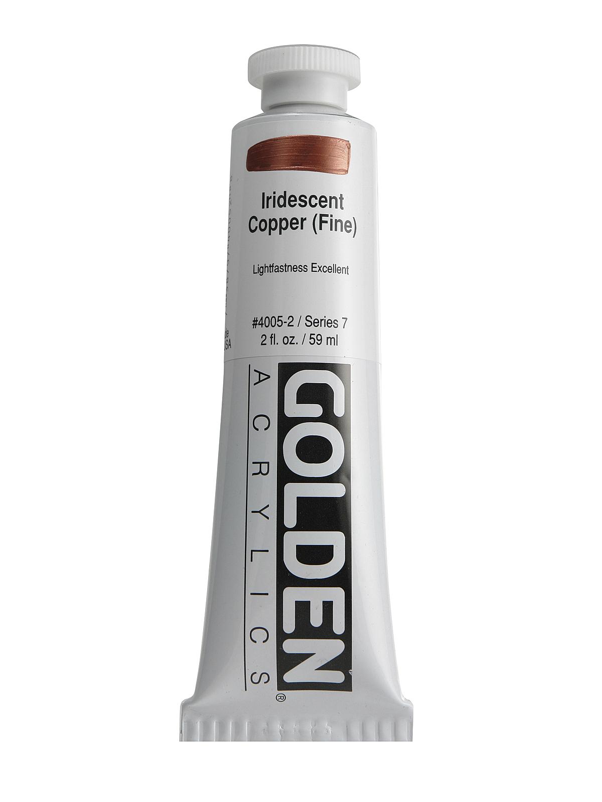Iridescent And Interference Acrylics Iridescent Copper Fine 2 Oz.