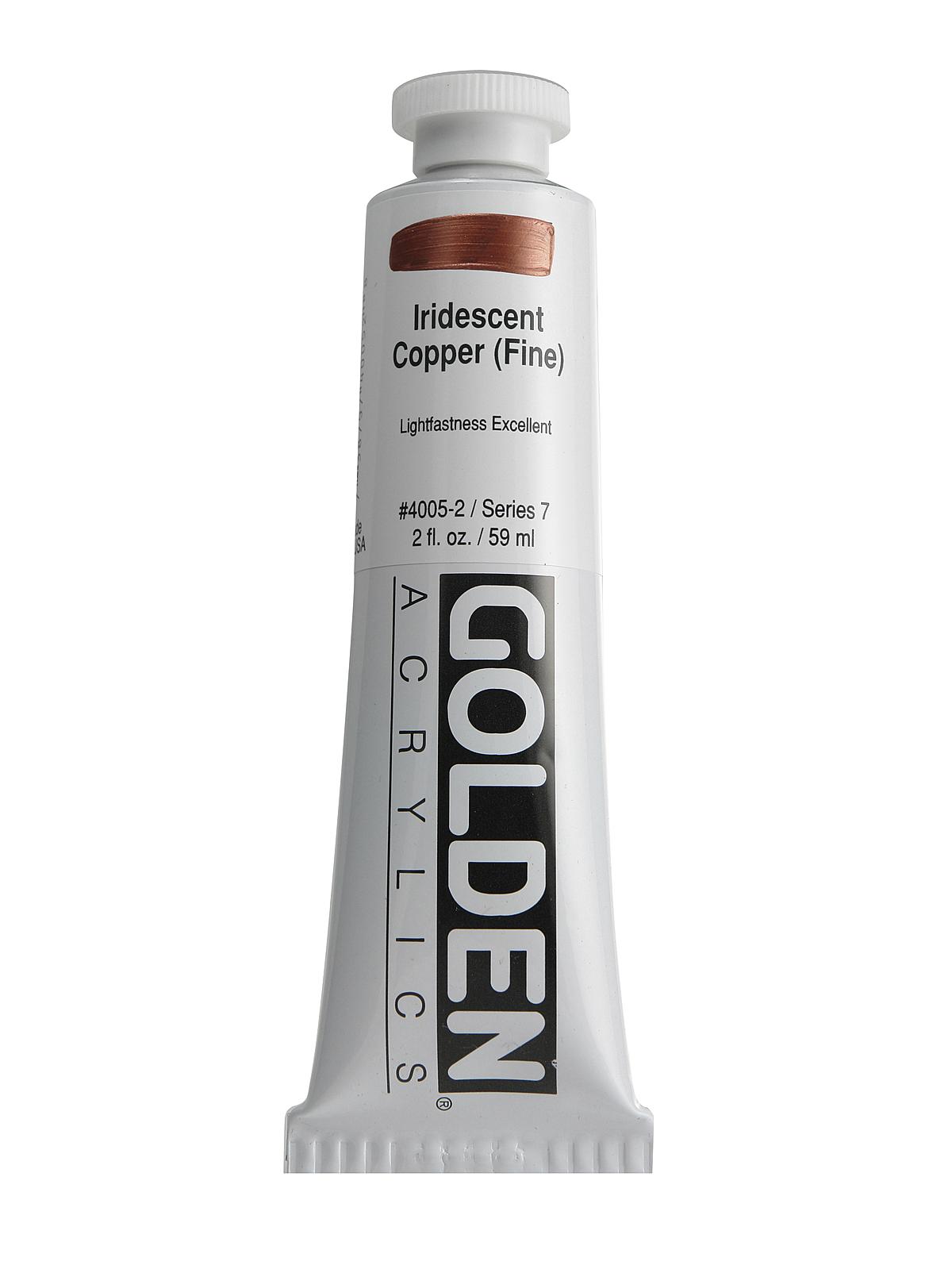 Iridescent and Interference Acrylics iridescent copper fine 2 oz.