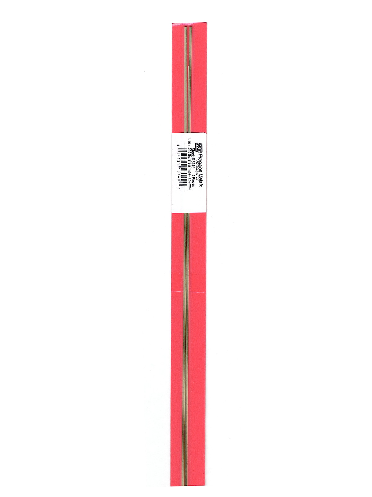Metal Tubing brass 1 16 in. x .014 in. x 12 in. 2 piece set