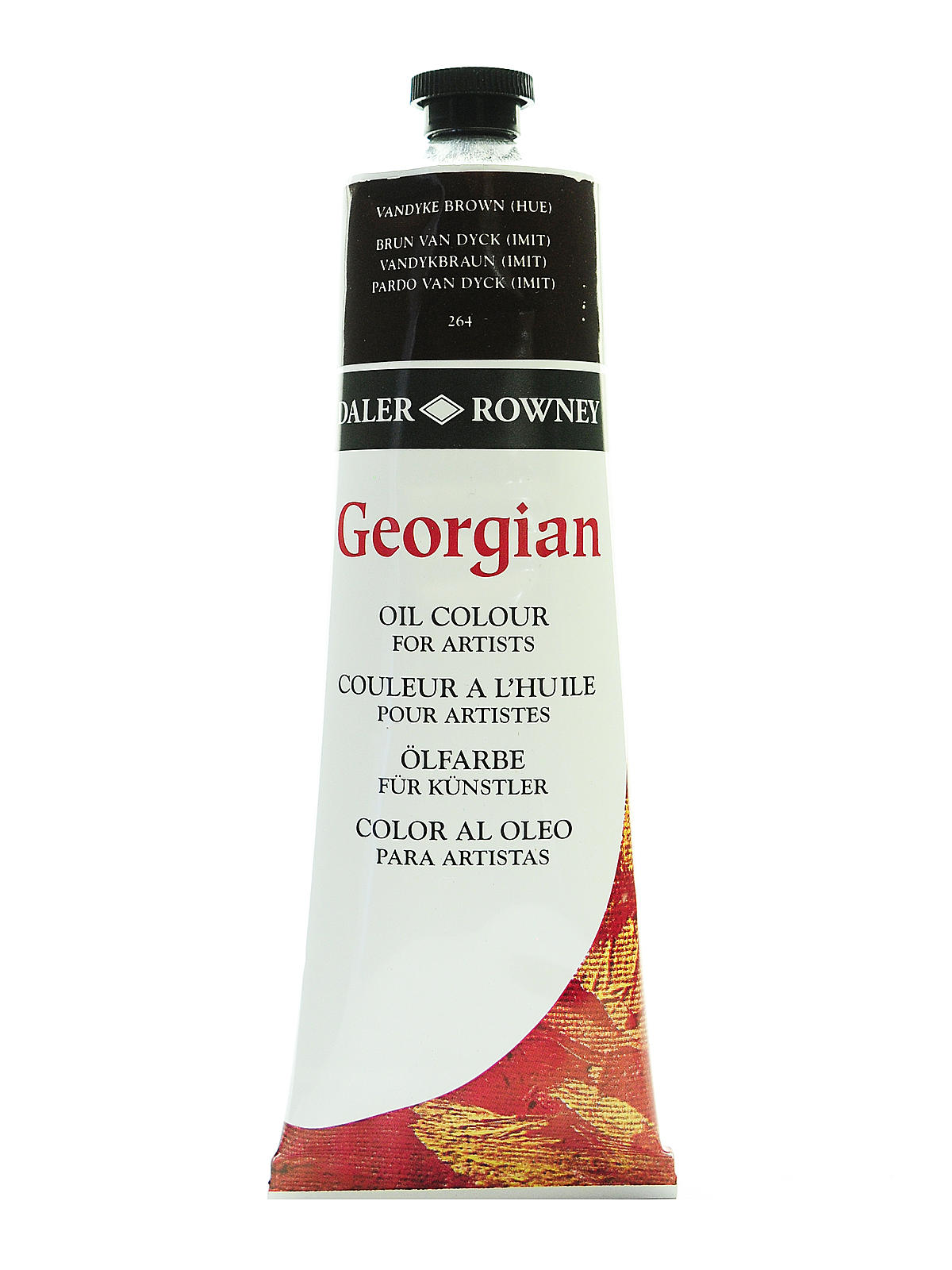 Georgian Oil Colours Vandyke brown hue 225 ml