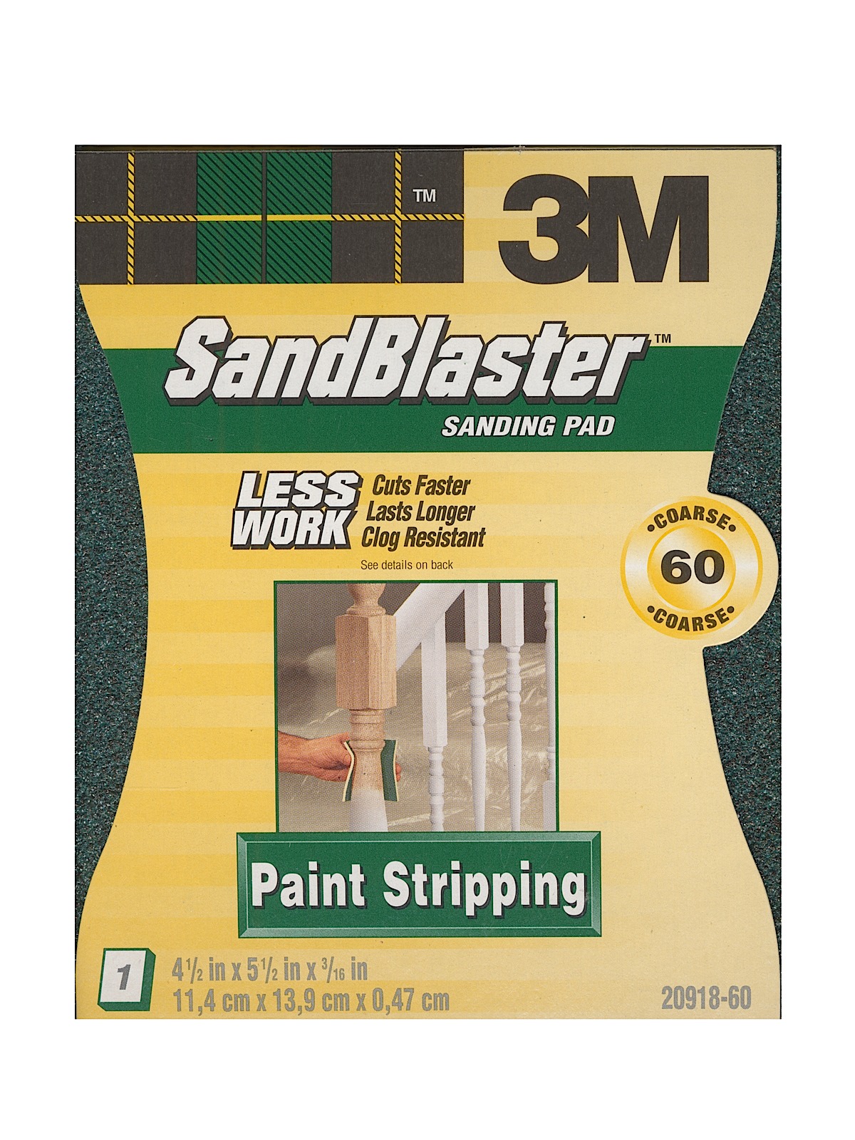 Sandblaster Sanding Pads And Sponges 60 Grit Sanding Pad