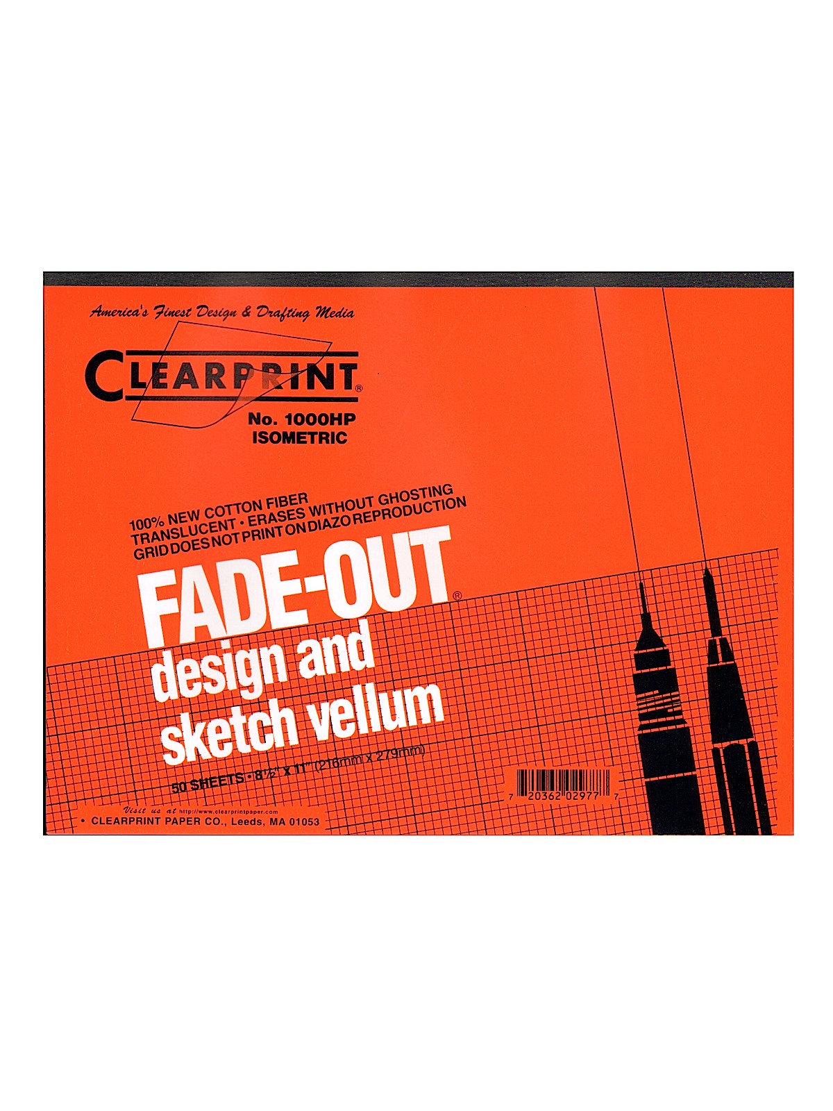 Fade-Out Design And Sketch Vellum - Isometric 8 1 2 In. X 11 In.