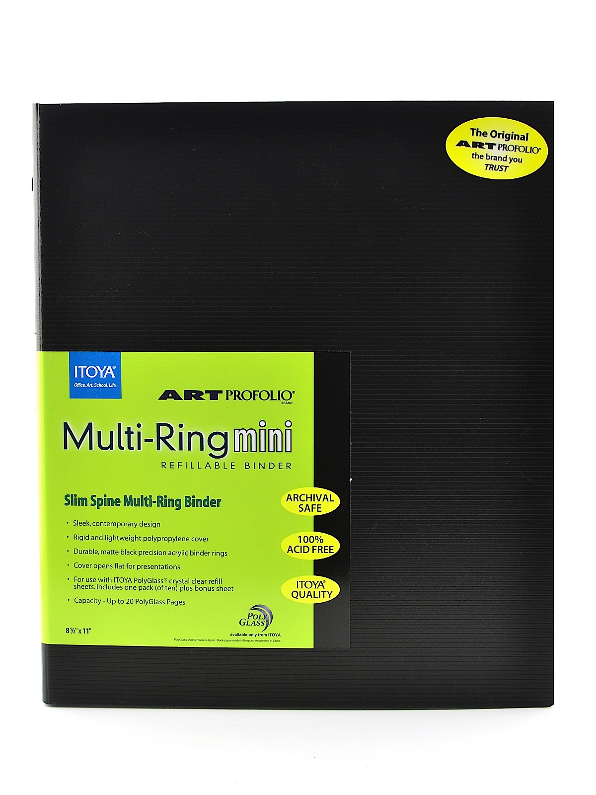 Art Profolio Multi-Ring Binder 11 In. X 8 1 2 In. Vertical Mini Binder