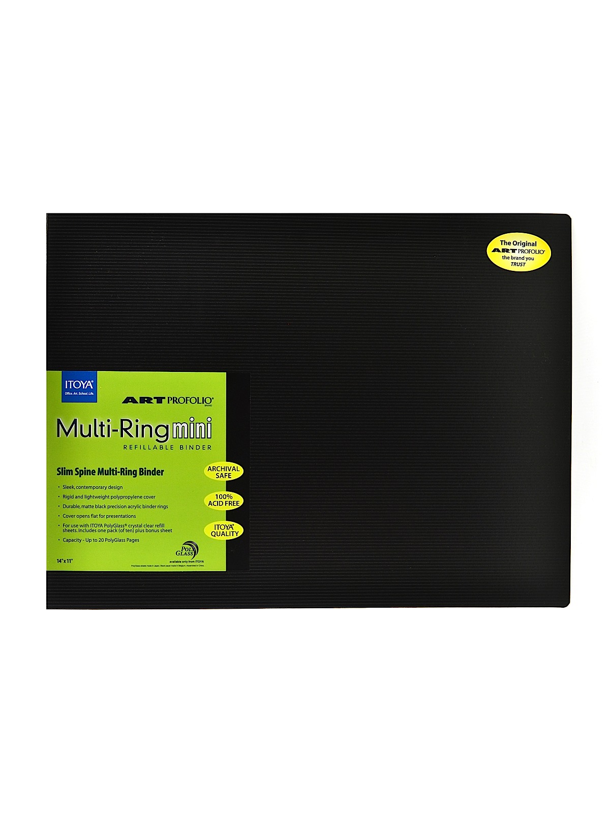 Art Profolio Multi-Ring Binder 14 in. x 11 in. horizontal mini binder