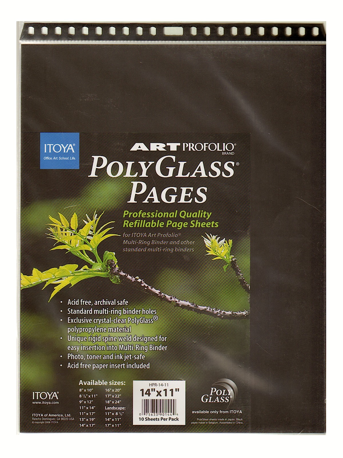 Polyglass Pages 14 in. x 11 in. horizontal pack of 10