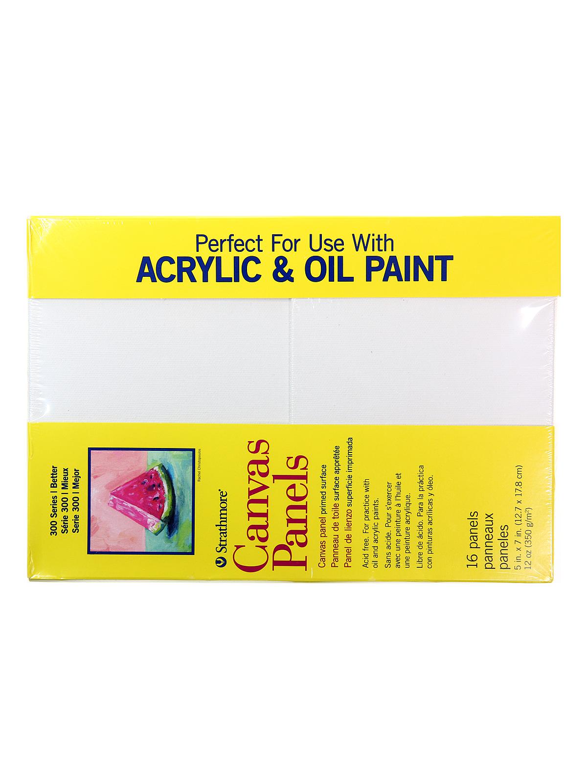 Canvas Panels 5 in. x 7 in. pack of 16