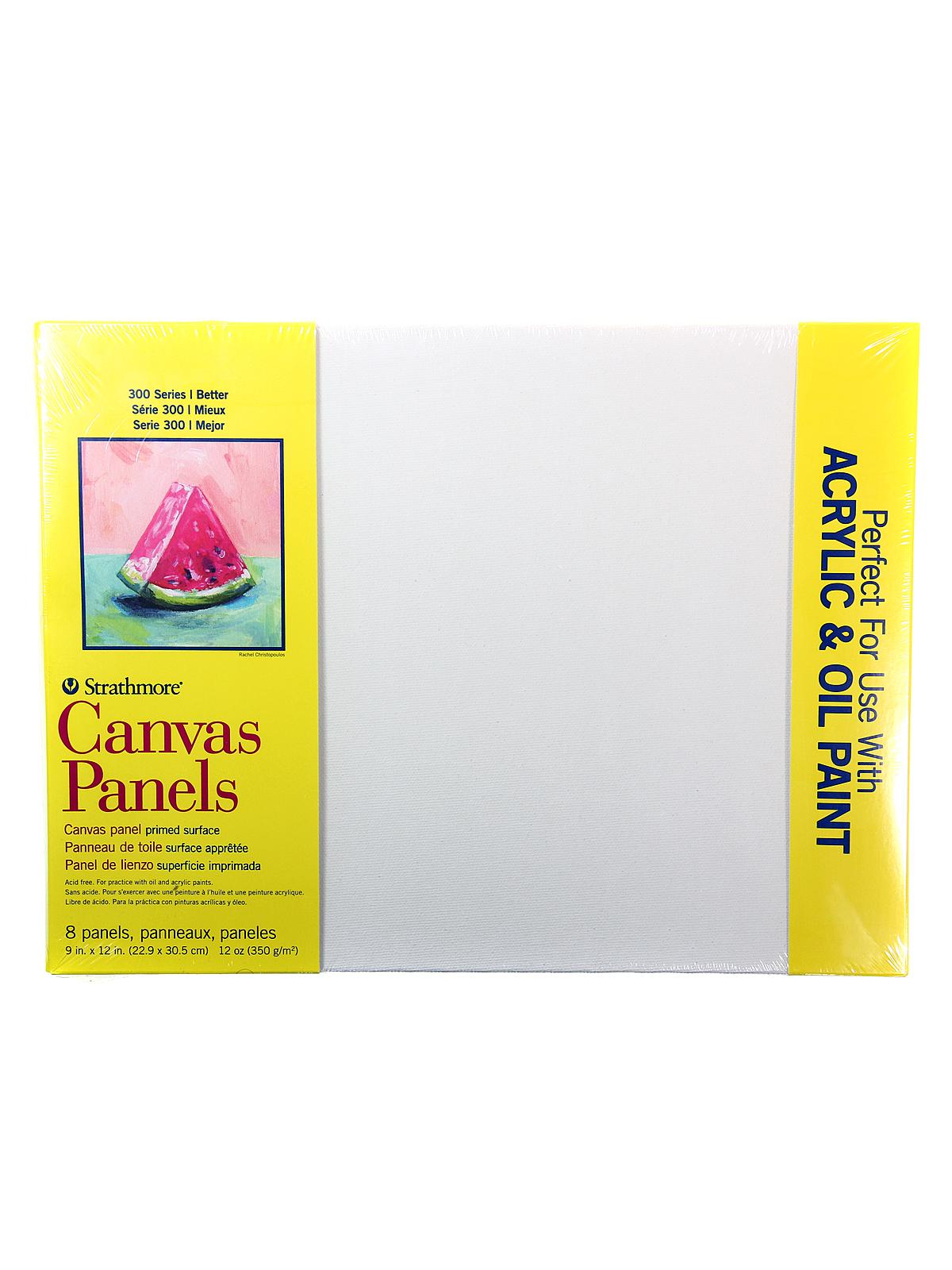 Canvas Panels 9 in. x 12 in. pack of 8