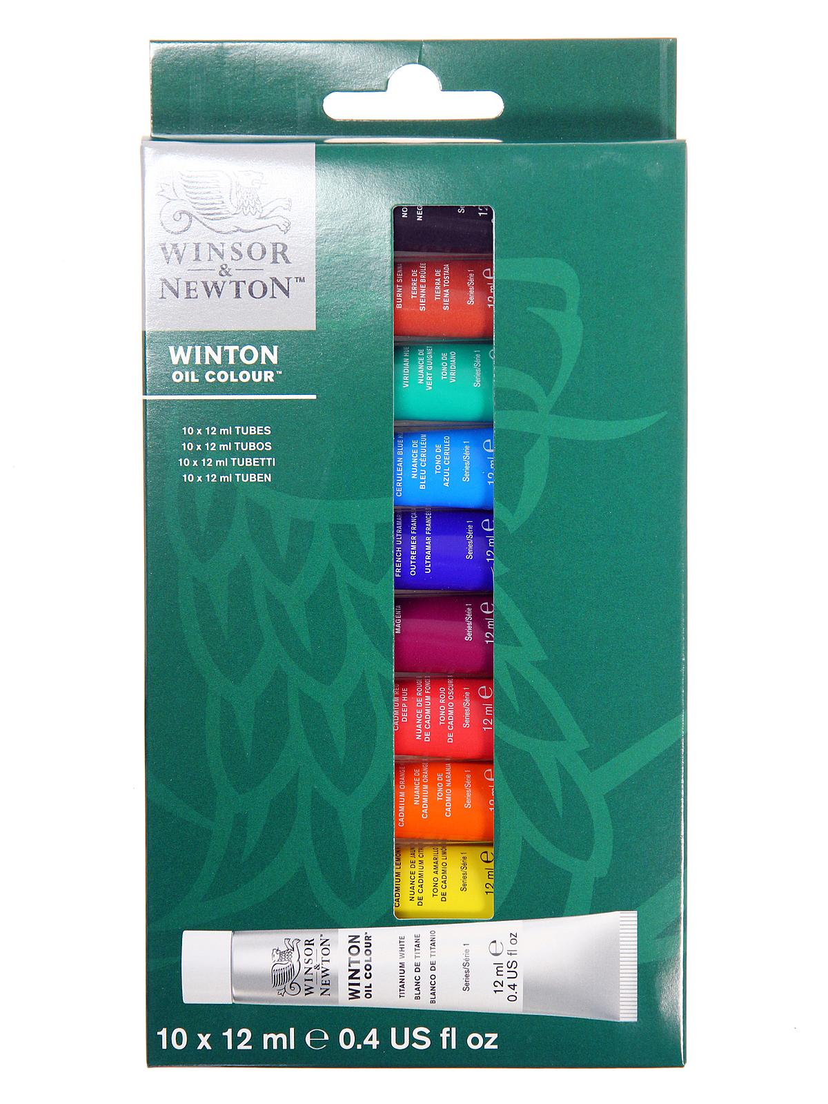 Winton Oil Colour Introduction to Fine Art Sets 12 ml tube 10 colors