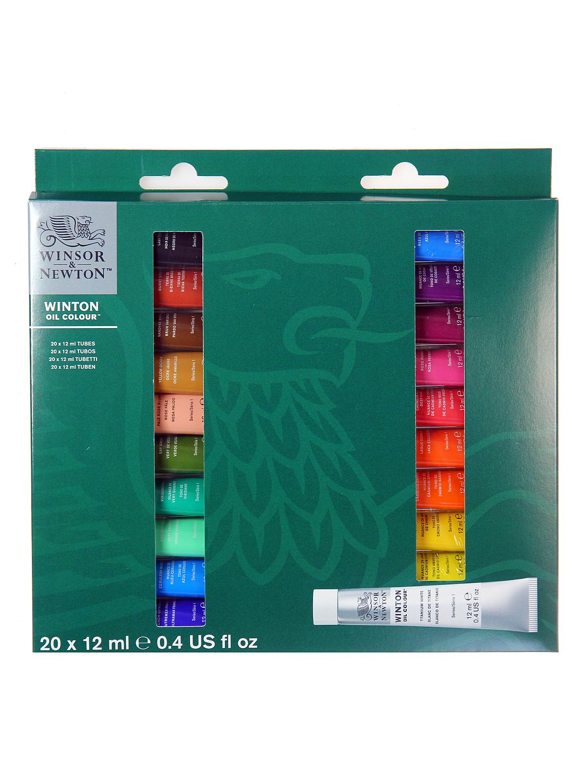 Winton Oil Colour Introduction to Fine Art Sets 12 ml tube 20 colors