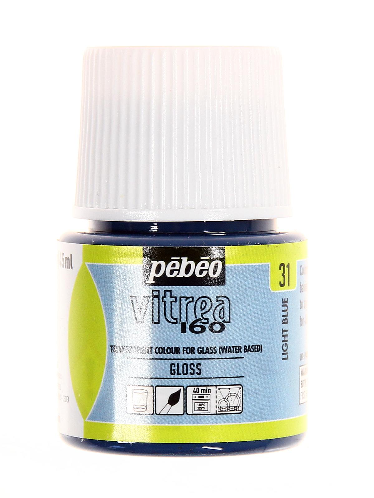 Vitrea 160 Glass Paint Light Blue Gloss 45 Ml