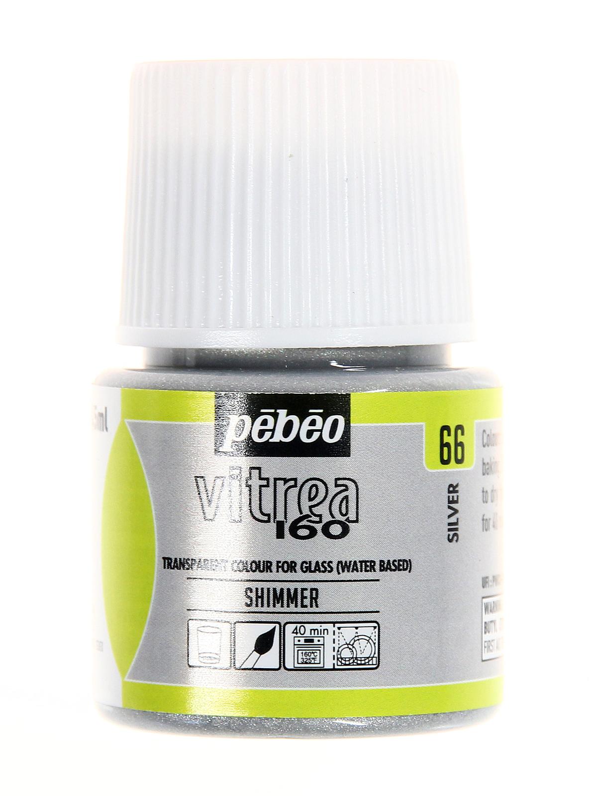 Vitrea 160 Glass Paint shimmer silver shimmer 45 ml
