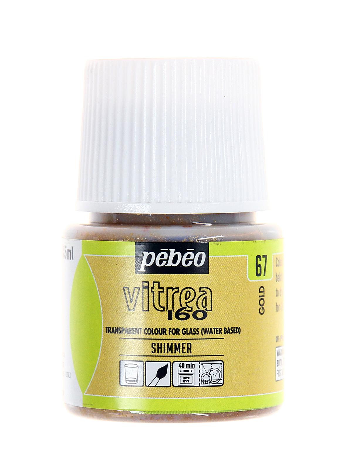 Vitrea 160 Glass Paint shimmer gold gloss 45 ml