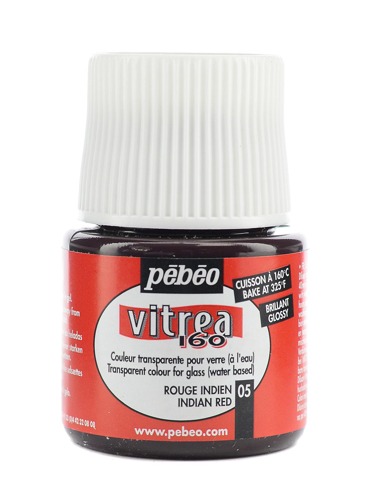 Vitrea 160 Glass Paint Indian red gloss 45 ml