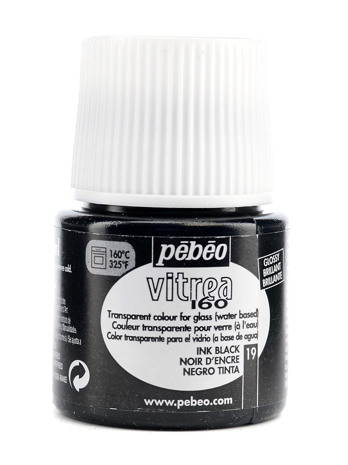 Vitrea 160 Glass Paint ink black gloss 45 ml