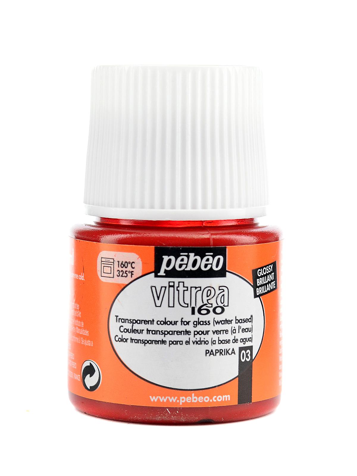 Vitrea 160 Glass Paint paprika gloss 45 ml