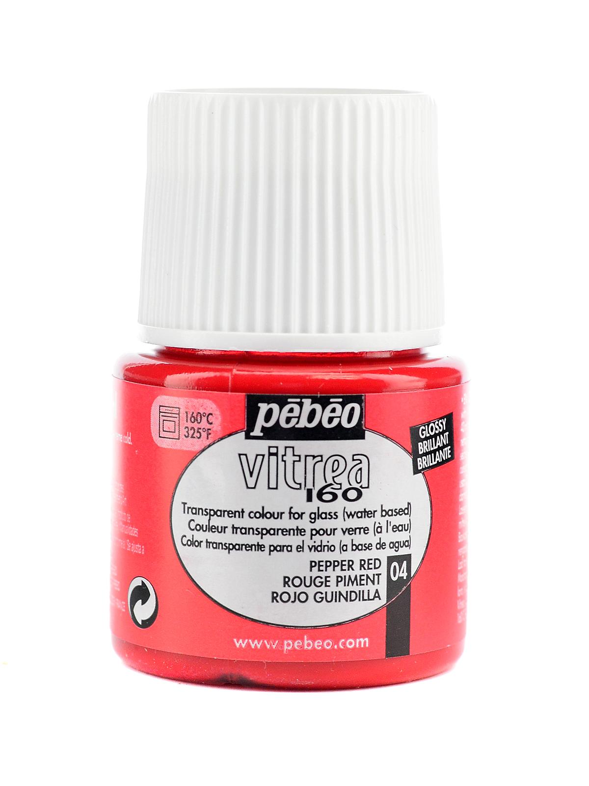 Vitrea 160 Glass Paint pepper red gloss 45 ml