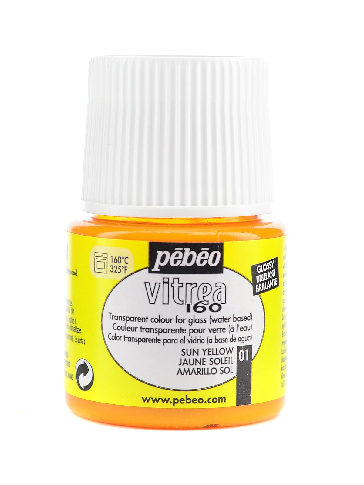 Vitrea 160 Glass Paint sun yellow gloss 45 ml