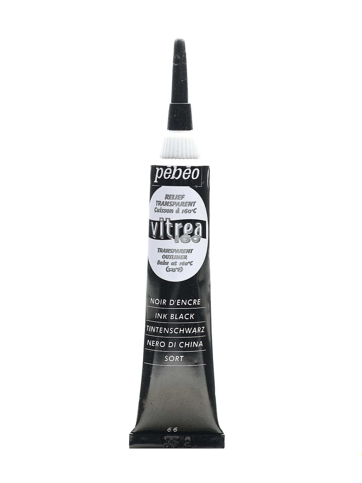 Vitrea 160 Outliners ink black 20 ml