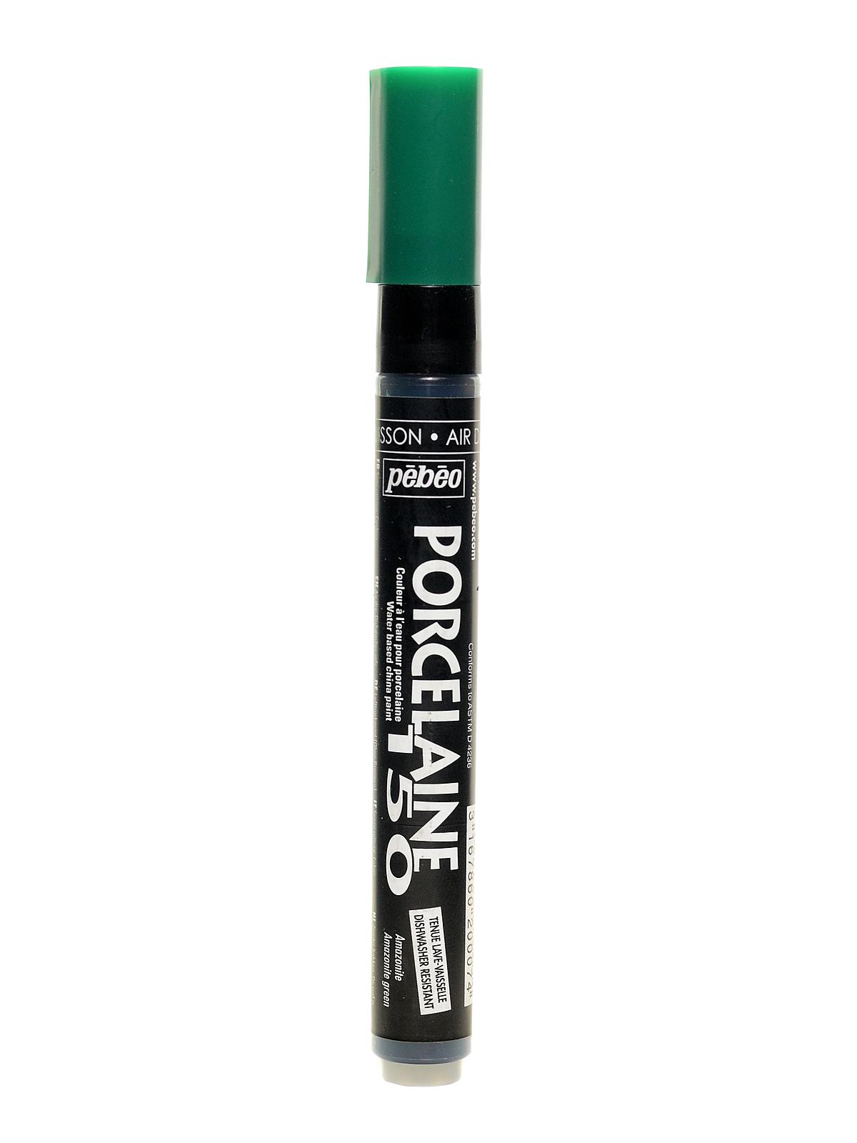 Porcelaine 150 Markers amazonite green broad