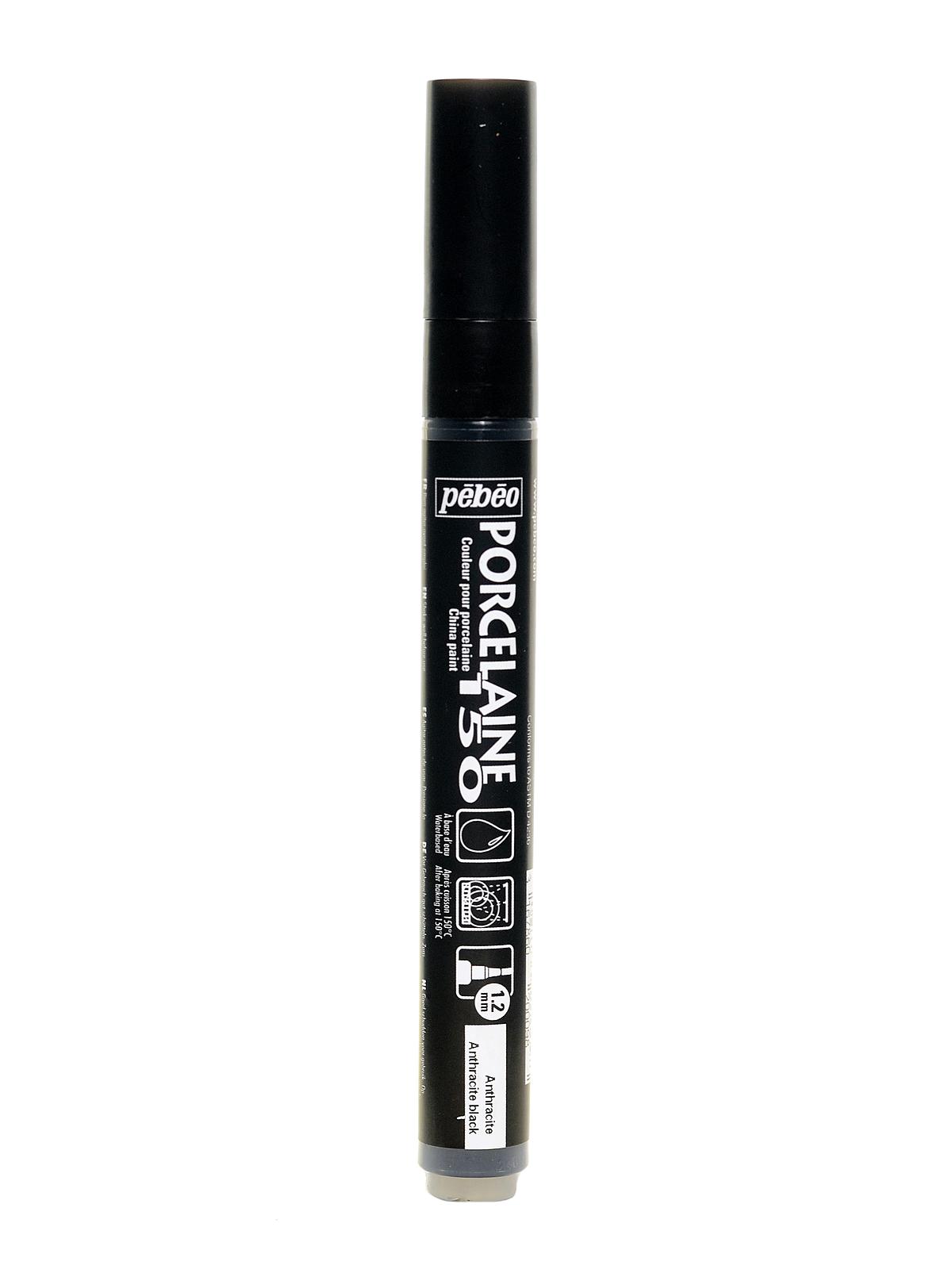 Porcelaine 150 Markers anthracite black broad