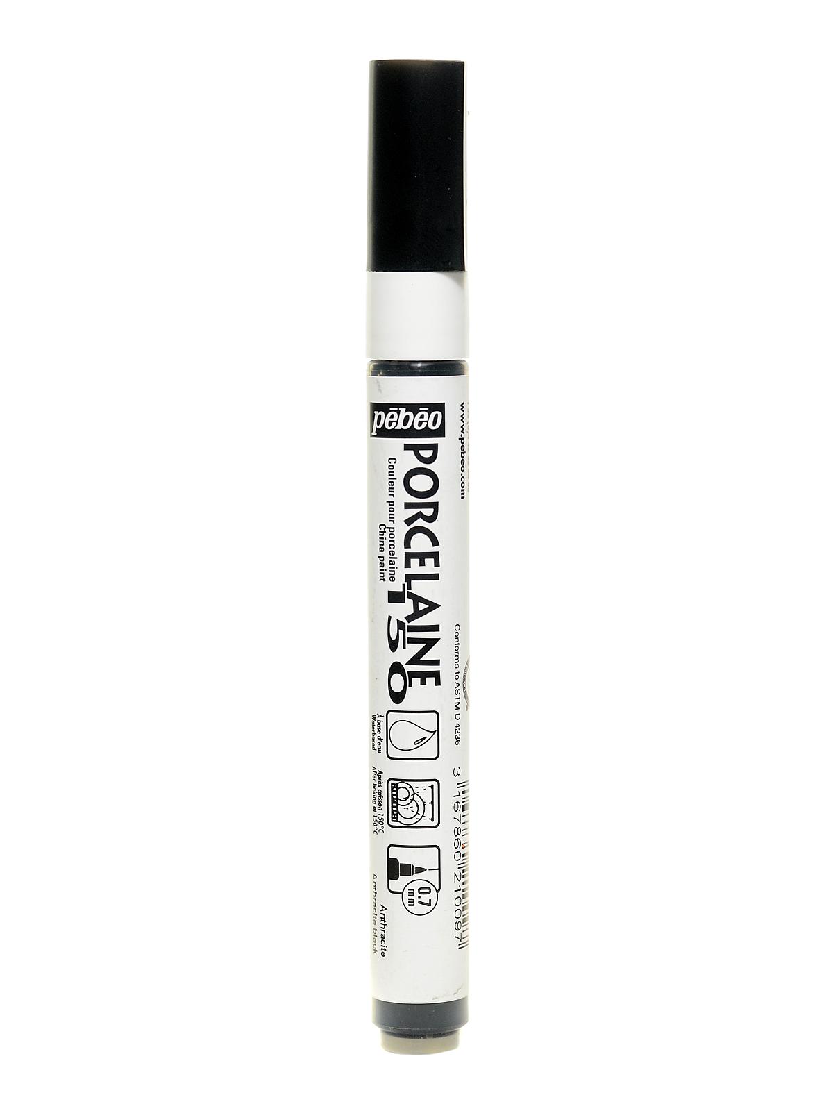Porcelaine 150 Markers anthracite black fine