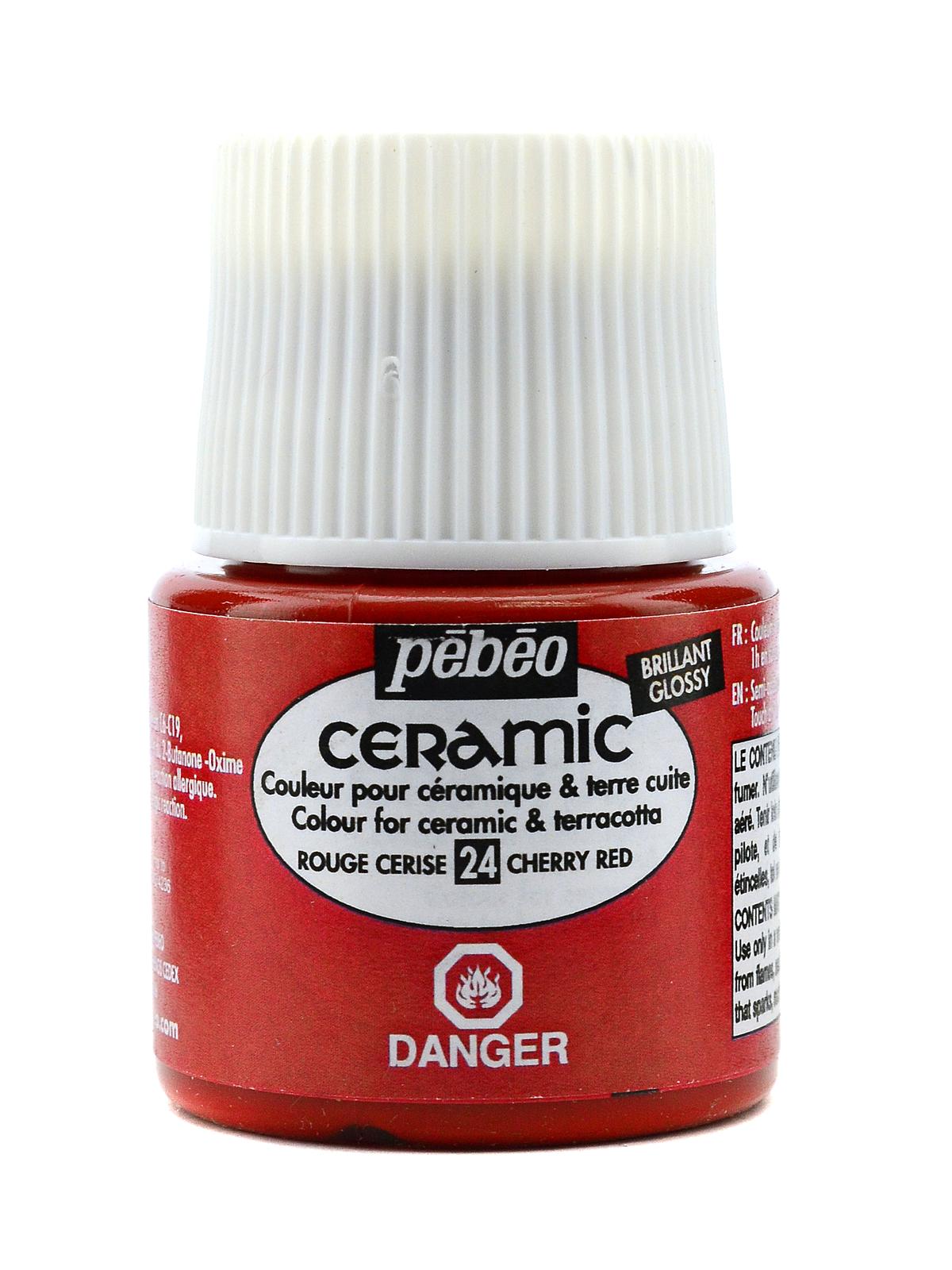 Ceramic Air Dry China Paint cherry red 45 ml