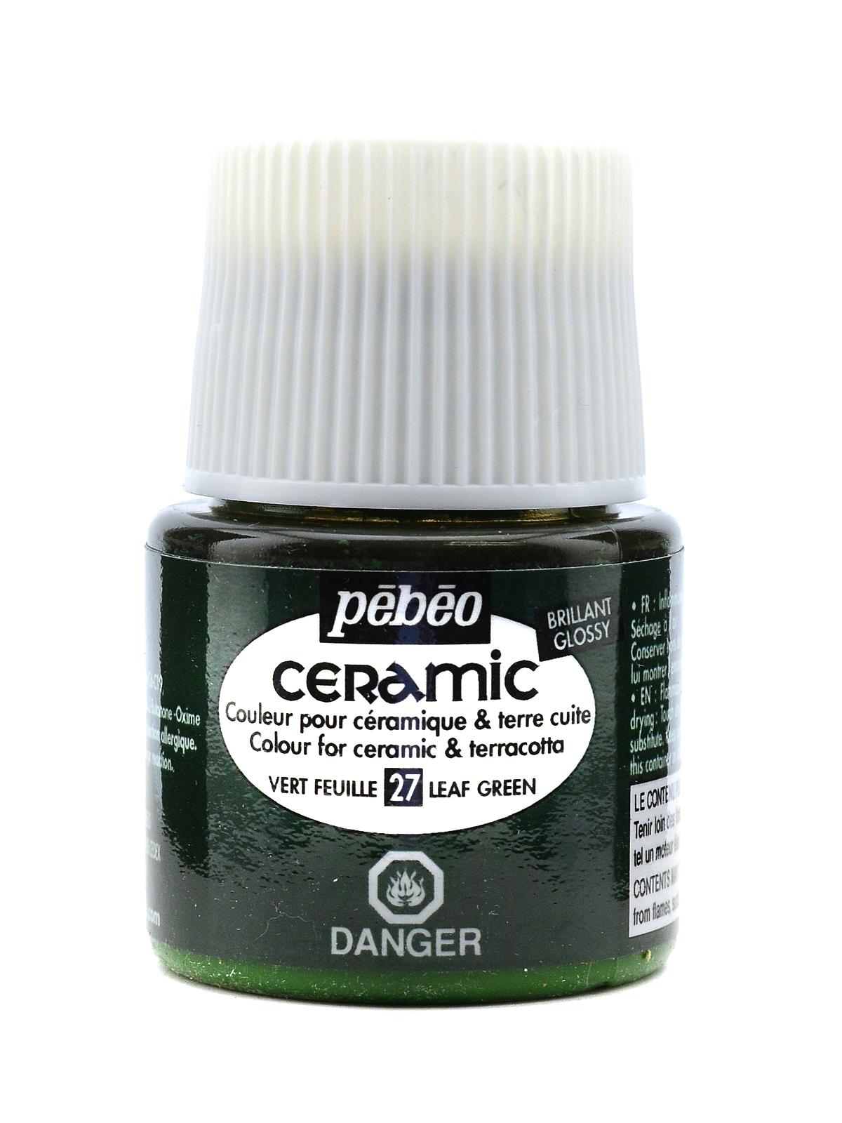 Ceramic Air Dry China Paint leaf green 45 ml